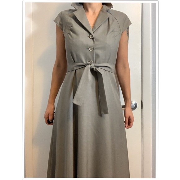 Calvin Klein Grey A-Line Dress - Picture 2 of 8